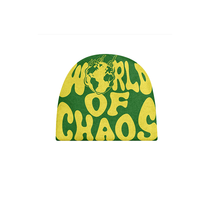 GREEN & YELLOW BEANIE