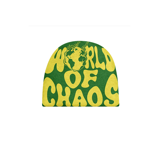 GREEN & YELLOW BEANIE