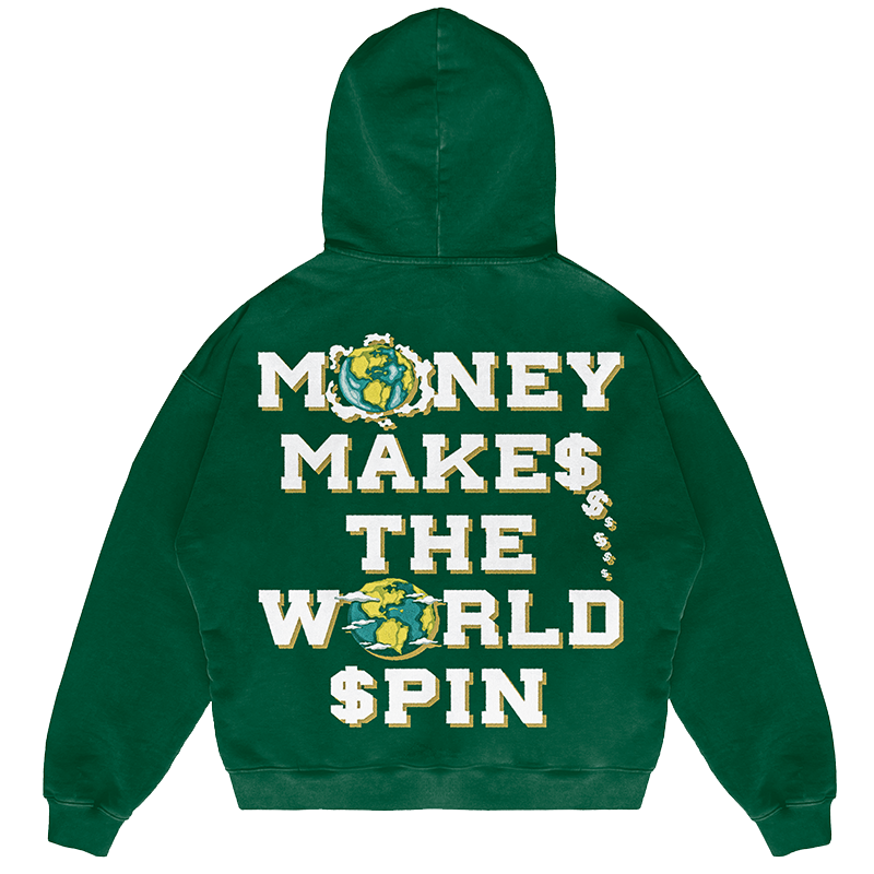 GREEN  PULLOVER HOODIE