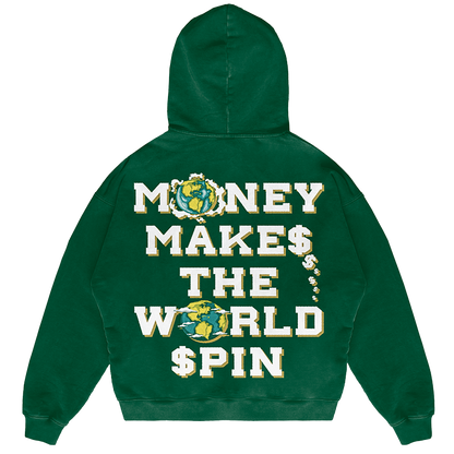 GREEN  PULLOVER HOODIE