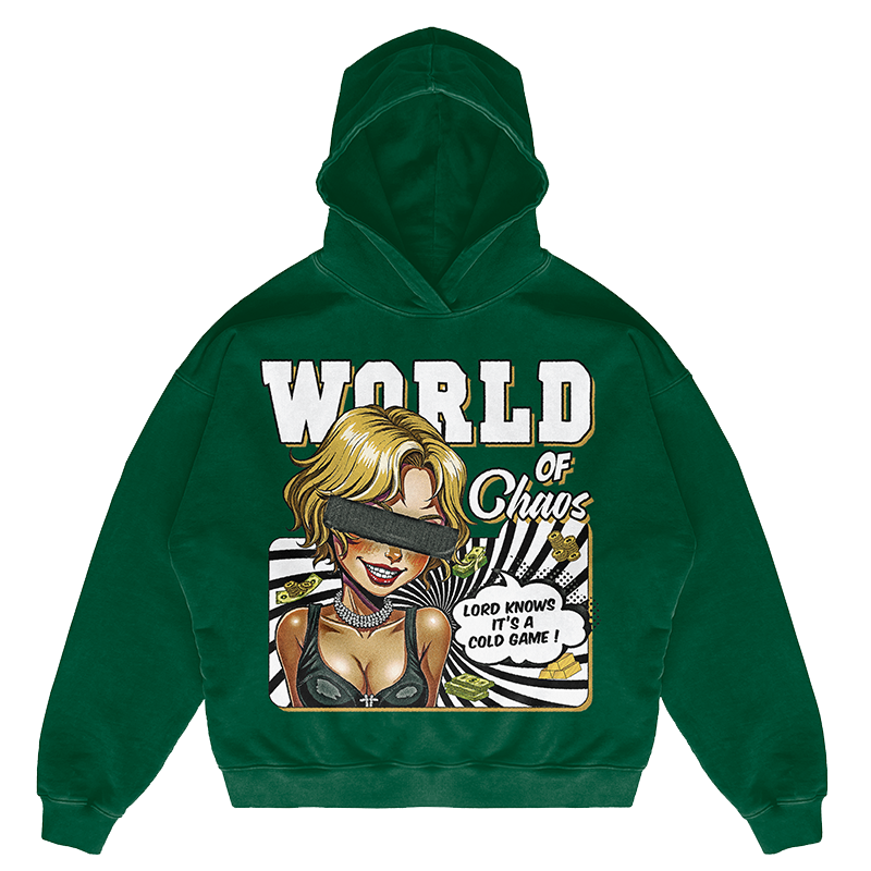 GREEN  PULLOVER HOODIE
