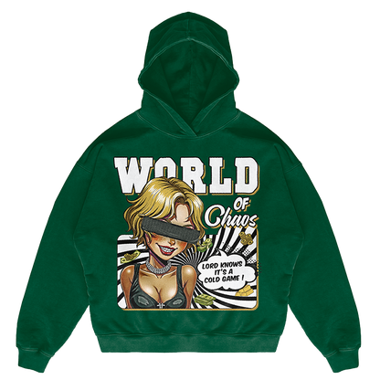 GREEN  PULLOVER HOODIE