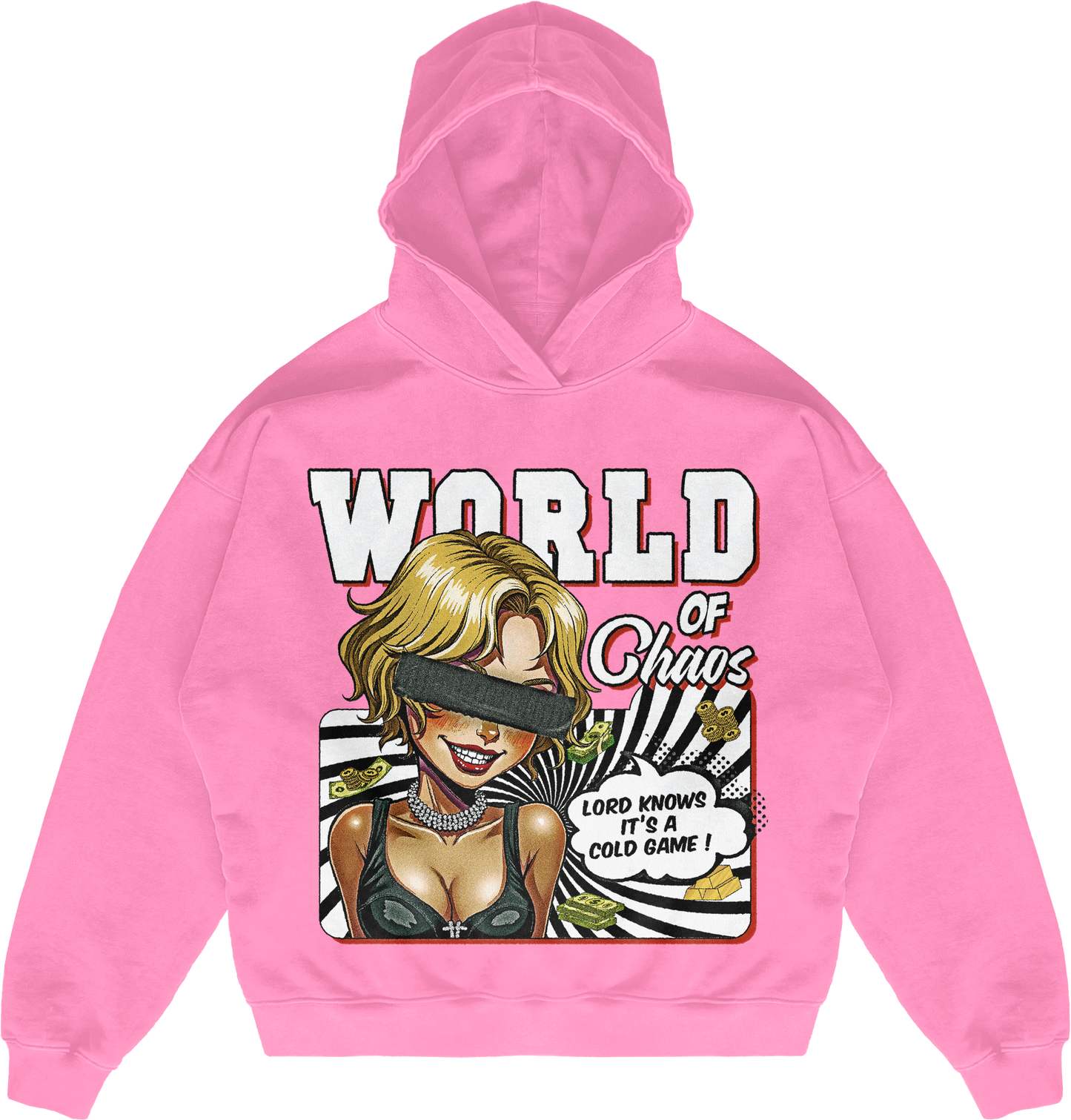 PINK PULLOVER HOODIE