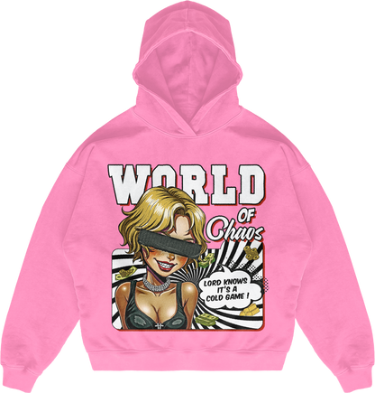 PINK PULLOVER HOODIE