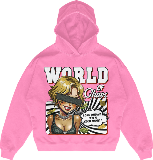 PINK PULLOVER HOODIE